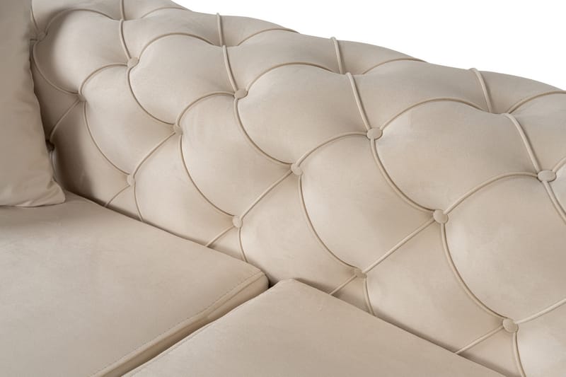 Beachport 3-seters Sofa med Høyre Sjeselong - Beige - Møbler - Sofaer - Sofa med sjeselong