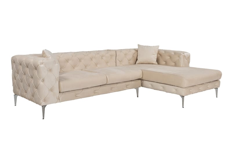 Beachport 3-seters Sofa med Høyre Sjeselong - Beige - Møbler - Sofaer - Sofa med sjeselong