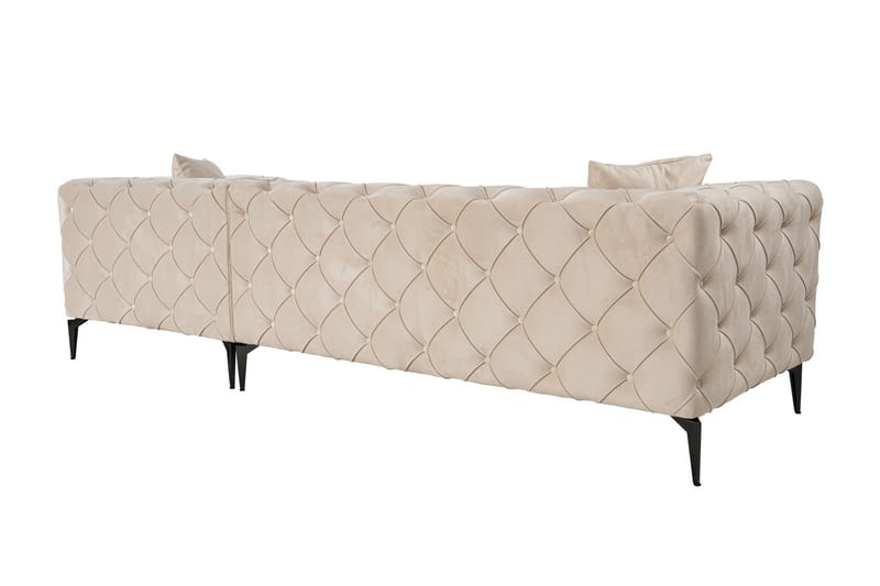 Beachport 3-seters Sofa med Høyre Sjeselong - Beige - Møbler - Sofaer - Sofa med sjeselong