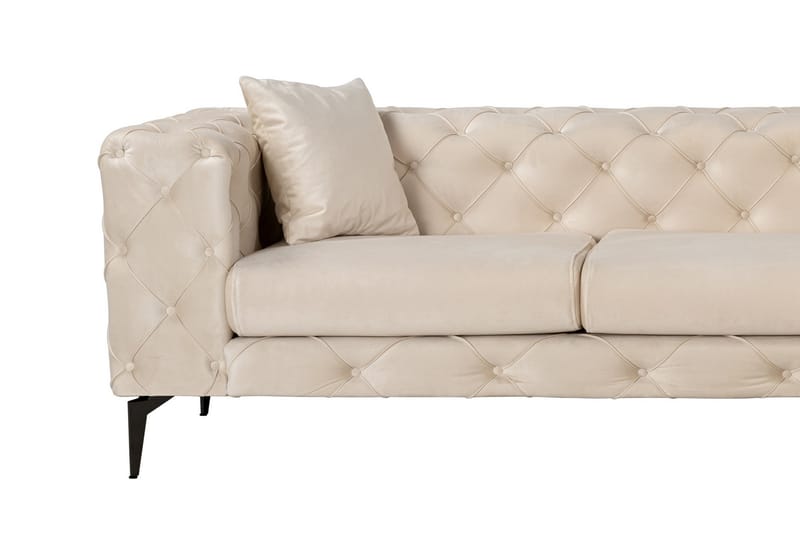 Beachport 3-seters Sofa med Høyre Sjeselong - Beige - Møbler - Sofaer - Sofa med sjeselong