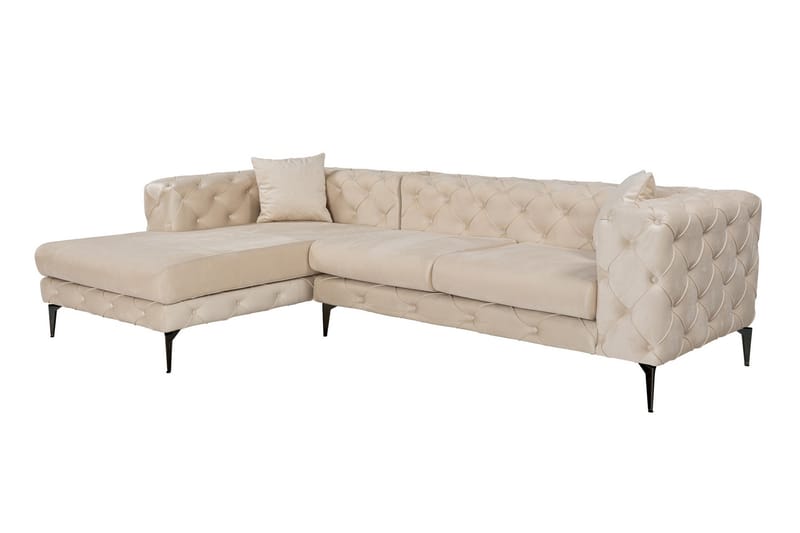 Beachport 3-seters Sofa med Venstre Sjeselong - Beige - Møbler - Sofaer - Sofa med sjeselong