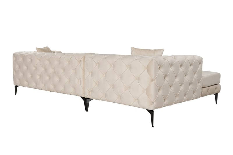 Beachport 3-seters Sofa med Venstre Sjeselong - Beige - Møbler - Sofaer - Sofa med sjeselong