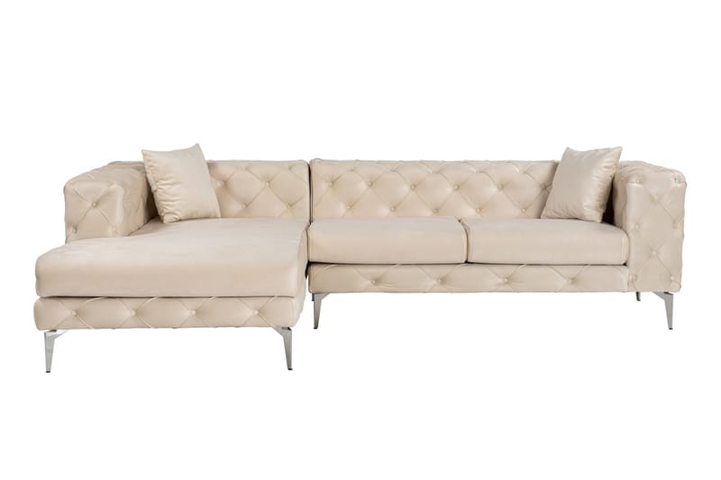 Beachport 3-seters Sofa med Venstre Sjeselong - Beige - Møbler - Sofaer - Sofa med sjeselong