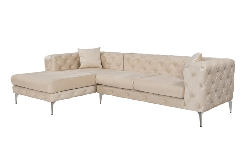 Beachport 3-seters Sofa med Venstre Sjeselong - Beige - Møbler - Sofaer - Sofa med sjeselong