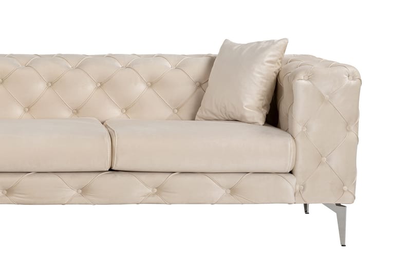 Beachport 3-seters Sofa med Venstre Sjeselong - Beige - Møbler - Sofaer - Sofa med sjeselong