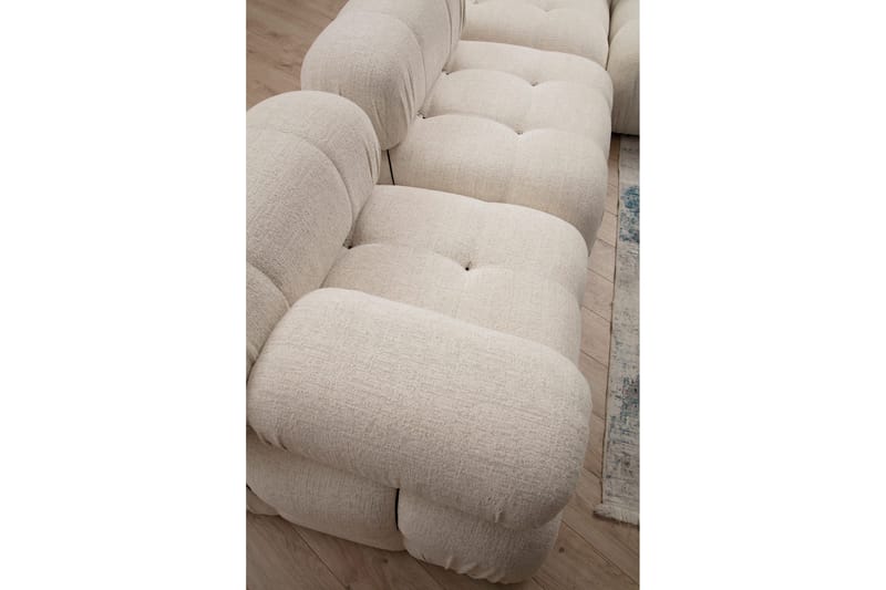 Bengul Boblende Divansofa 3-seter 288 cm - Lysebeige - Møbler - Sofaer - Sofa med sjeselong