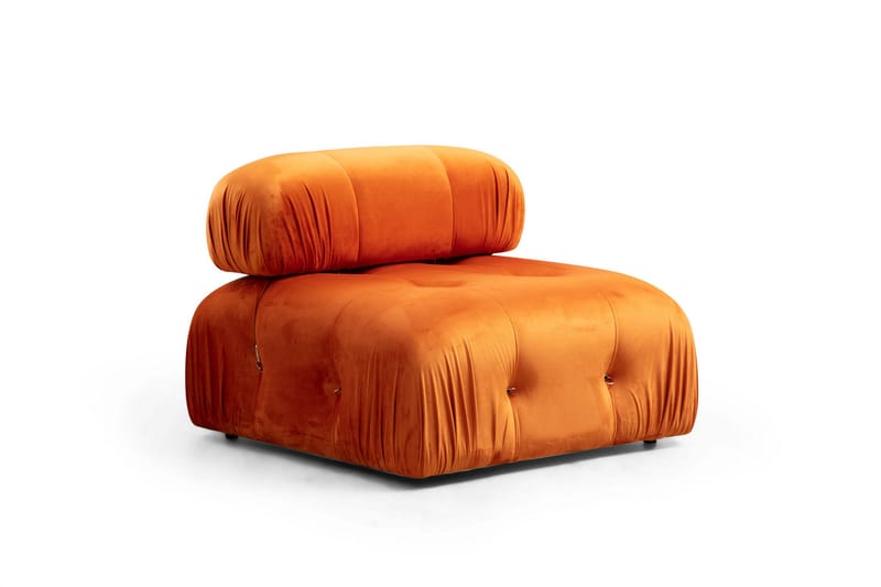 Bengul Boblende Divansofa 3-seter 288 cm - Oransje - Møbler - Sofaer - Sofa med sjeselong