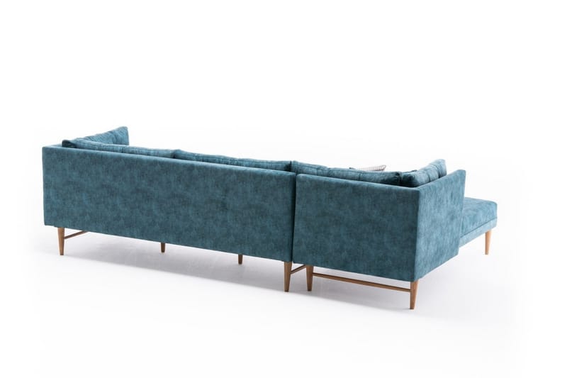 Bosnia Sofa m. Divan 4-seters - Turkis - Møbler - Sofaer - Sofa med sjeselong