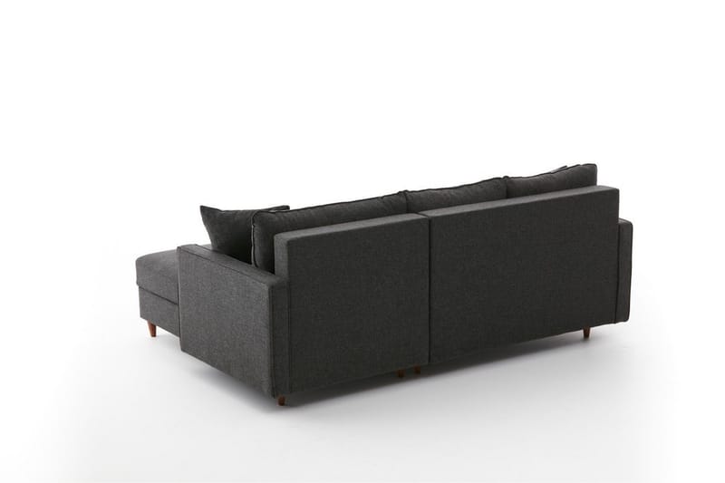 Braneles Sofa med Sjeselong 4-seter - Antrasitt - Møbler - Sofaer - Sofa med sjeselong