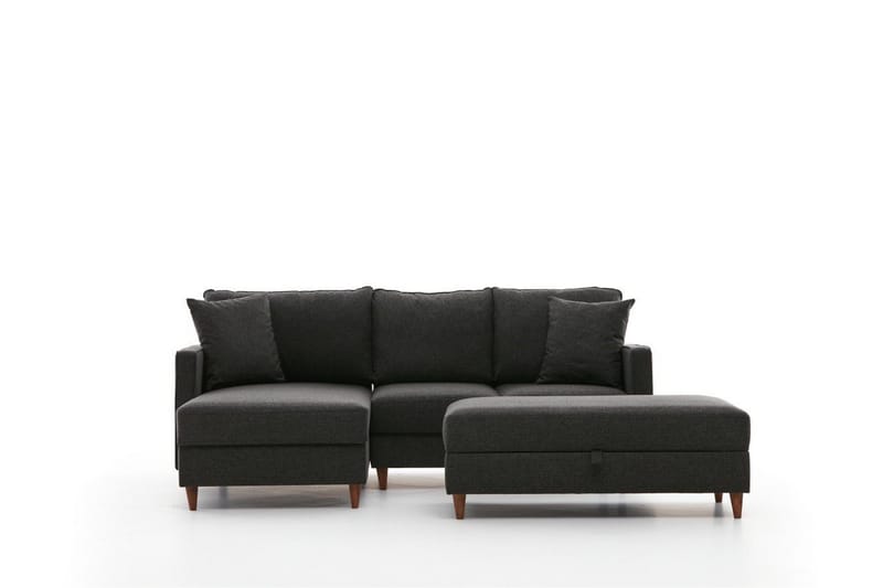 Braneles Sofa med Sjeselong 4-seter - Antrasitt - Møbler - Sofaer - Sofa med sjeselong