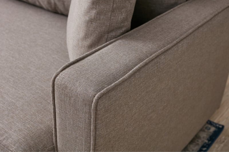 Braneles Sofa med Sjeselong 4-seter - Beige - Møbler - Sofaer - Sofa med sjeselong