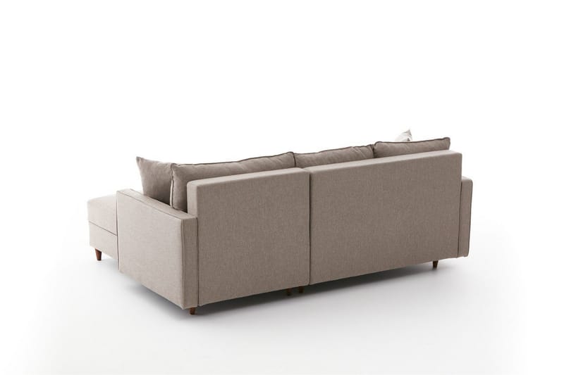 Braneles Sofa med Sjeselong 4-seter - Beige - Møbler - Sofaer - Sofa med sjeselong