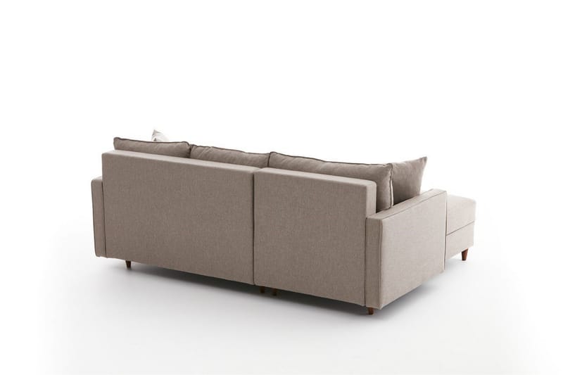 Braneles Sofa med Sjeselong 4-seter - Beige - Møbler - Sofaer - Sofa med sjeselong