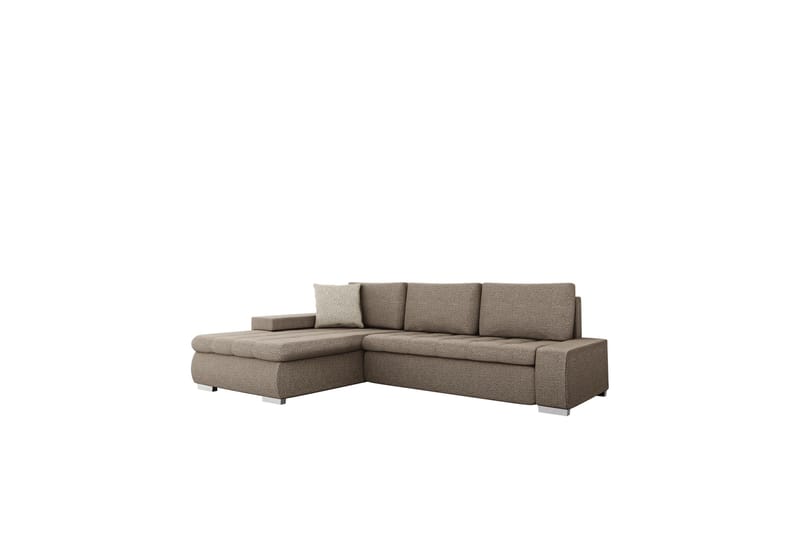 Cerys Sofa med Divan 3-seter - Brun/Beige - Møbler - Sofaer - Sofa med sjeselong