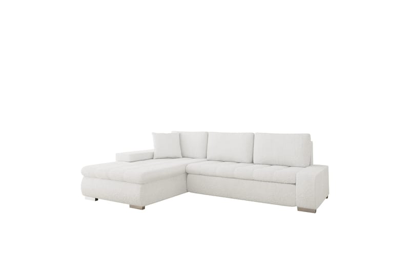 Cerys Sofa med Divan 3-seter - Hvit - Møbler - Sofaer - Sofa med sjeselong