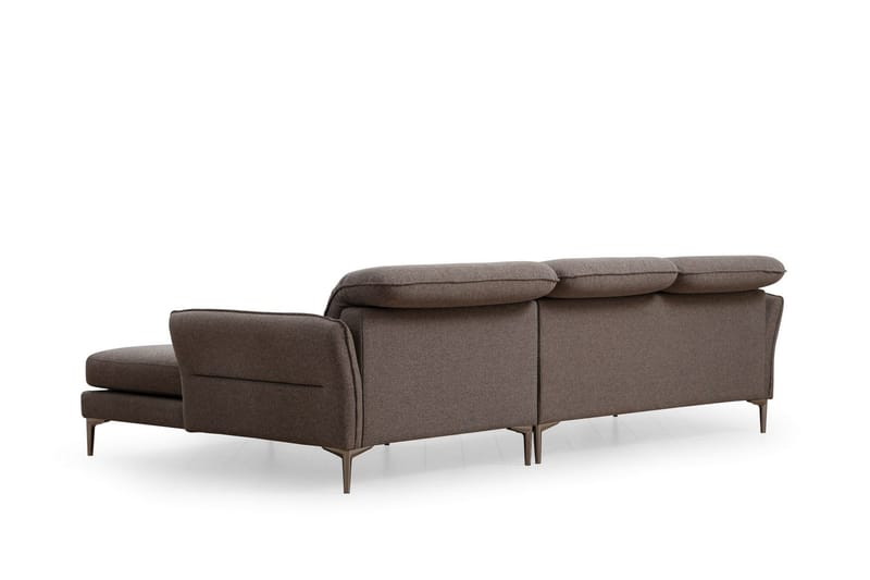 Chandara Sofa med Divan 3-seter - Grå - Møbler - Sofaer - Sofa med sjeselong