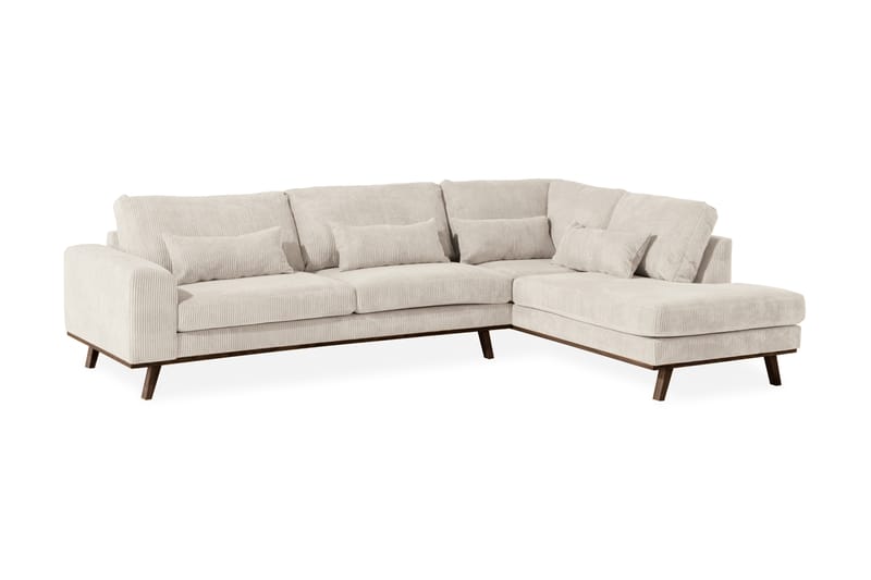 Copenhagen 2,5-seter Sofa Cordfløyel - Beige - Møbler - Sofaer - Sofa med sjeselong