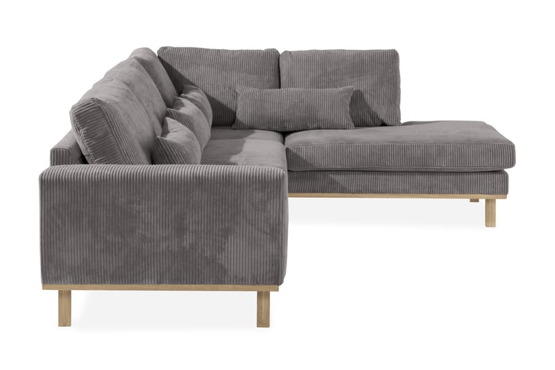 Copenhagen 2,5-seter Sofa Cordfløyel - Grå - Møbler - Sofaer - Sofa med sjeselong