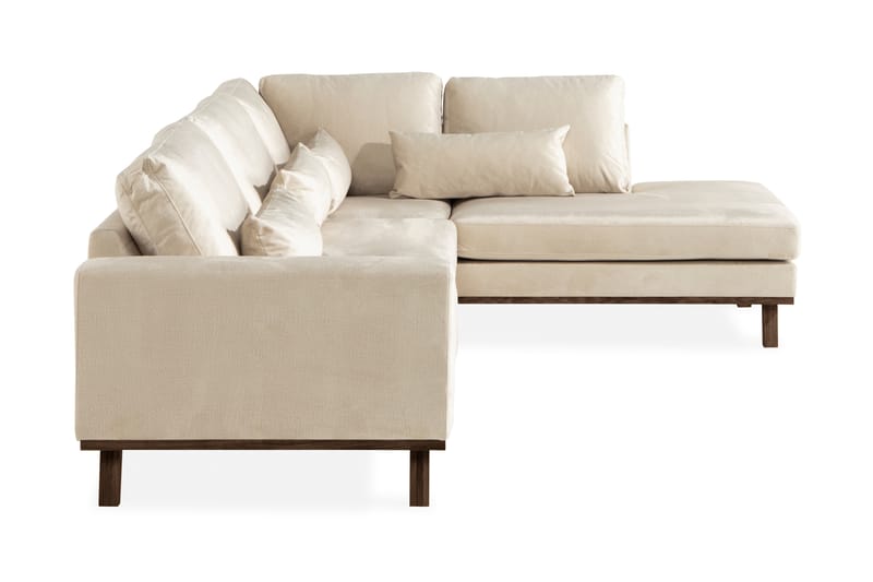 Copenhagen 2,5-seter Sofa Fløyel - Beige - Møbler - Sofaer - Sofa med sjeselong