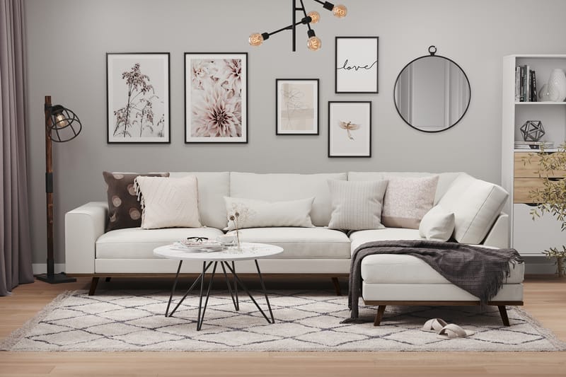 Copenhagen 2,5-seters L-Sofa Lin - Beige - Møbler - Sofaer - Sofa med sjeselong