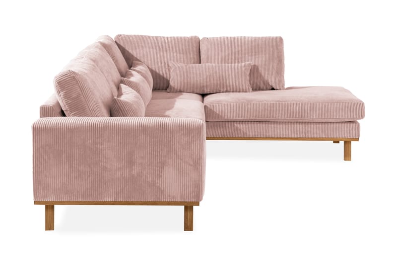 Copenhagen 2,5-seters L-Sofa - Rosa/Eik - Møbler - Sofaer - Sofa med sjeselong