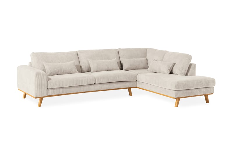 Copenhagen 4-seters L Sofa Manchester 291 cm bred - Beige - Møbler - Sofaer - Sofa med sjeselong