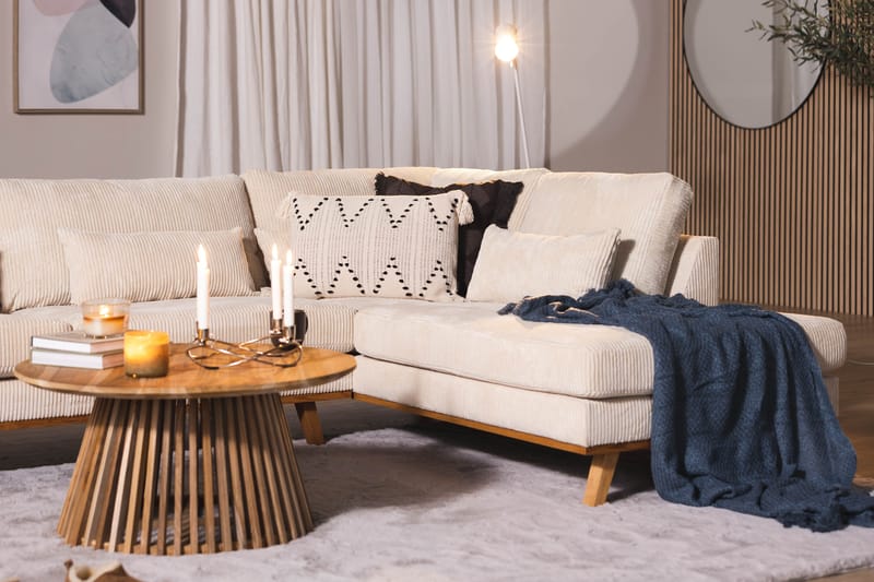 Copenhagen 4-seters L Sofa Manchester 291 cm bred - Beige - Møbler - Sofaer - Sofa med sjeselong