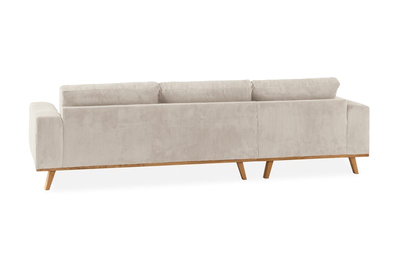 Copenhagen 4-seters L Sofa Manchester Divan Venstre - Beige - Møbler - Sofaer - Sofa med sjeselong