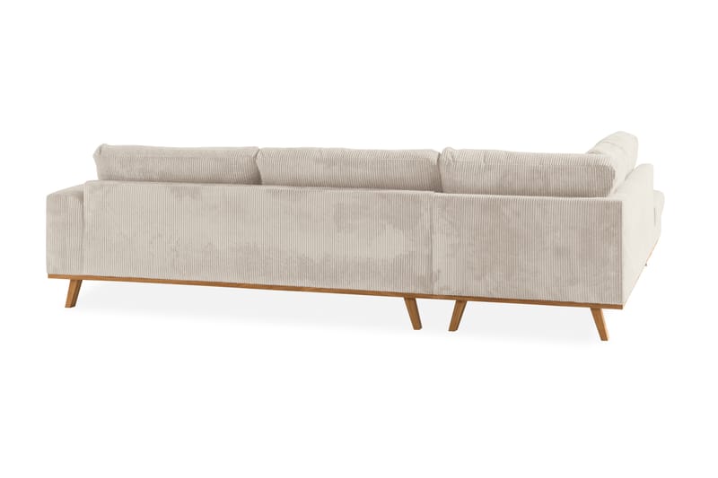 Copenhagen 4-seters L Sofa Manchester Sjeselong Venstre - Beige - Møbler - Sofaer - Sofa med sjeselong