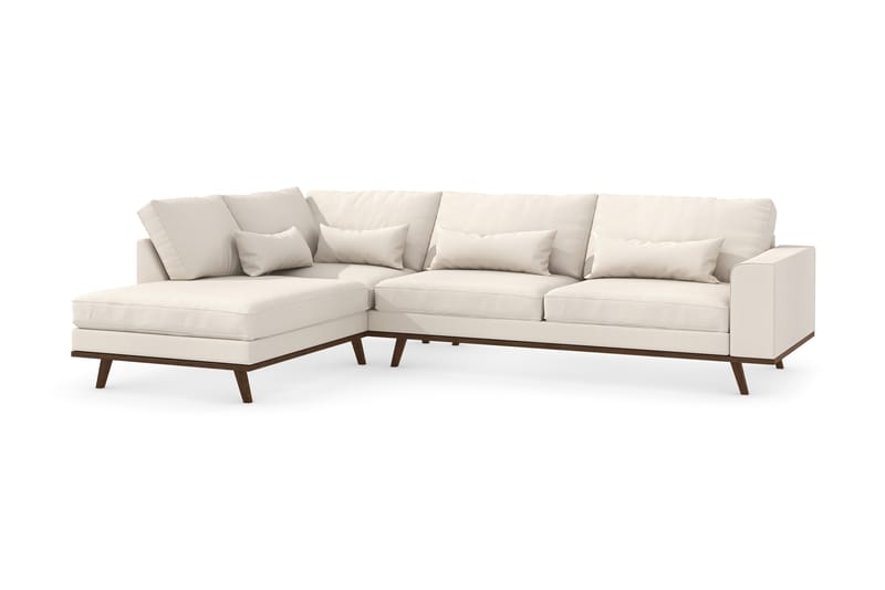 Copenhagen 4-seters L Sofa Sjeselong Venstre - Lys Beige - Møbler - Sofaer - Sofa med sjeselong