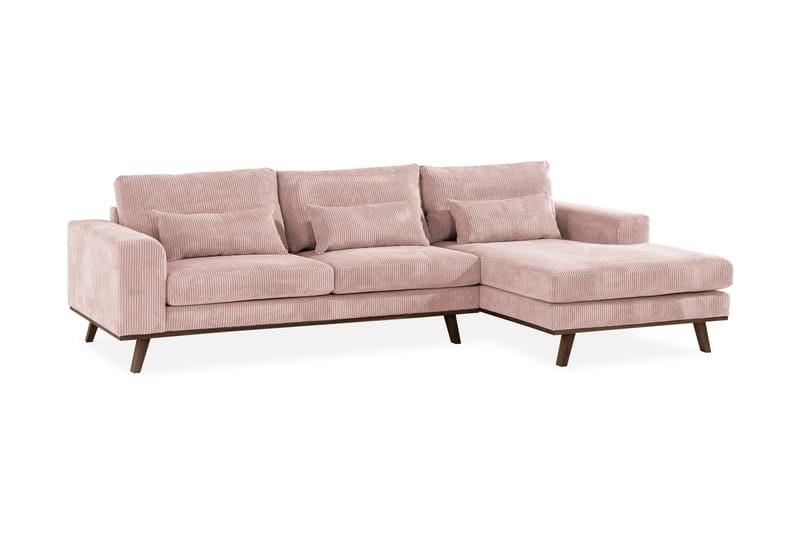 Copenhagen Divansofa Lin - Lyserød - Møbler - Sofaer - Sofa med sjeselong