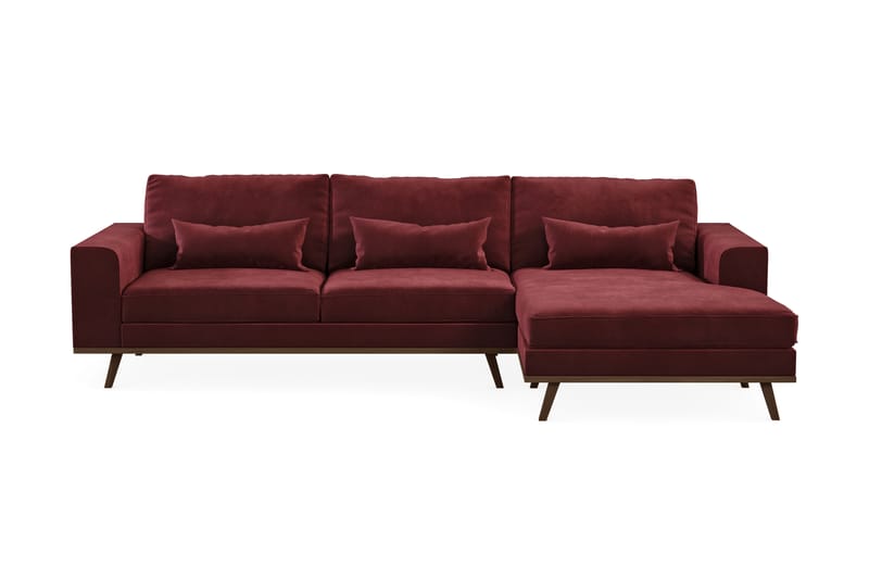 Copenhagen Divansofa Lin - Rød - Møbler - Sofaer - Sofa med sjeselong