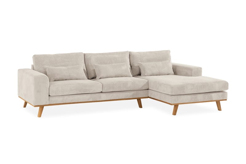 Copenhagen Dyp Divansofa Manchester - Beige - Møbler - Sofaer - Sofa med sjeselong