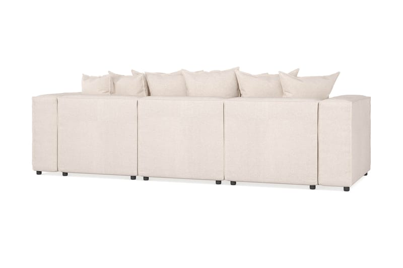 Cubo Dyp Sofa 3-seters med Divan 296 cm bred - Beige - Møbler - Sofaer - Sofa med sjeselong