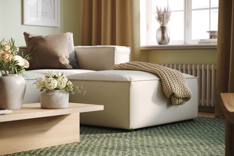 Cubo L-sofa Vendbar - Beige - Møbler - Sofaer - Sofa med sjeselong