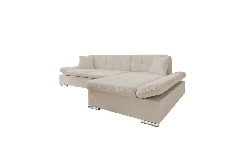 Djerra Sofa med Divan 3-seter - Beige - Møbler - Sofaer - Sofa med sjeselong