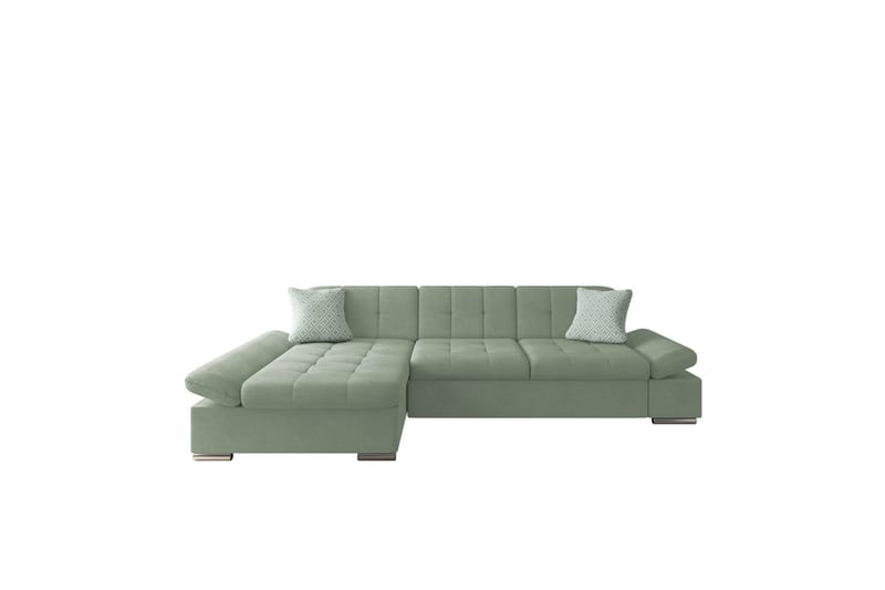 Djerra Sofa med Divan 3-seter - Grønn - Møbler - Sofaer - Sofa med sjeselong