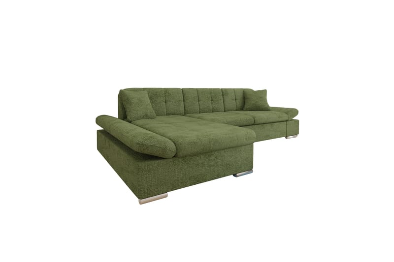 Djerra Sofa med Divan 3-seter - Grønn - Møbler - Sofaer - Sofa med sjeselong