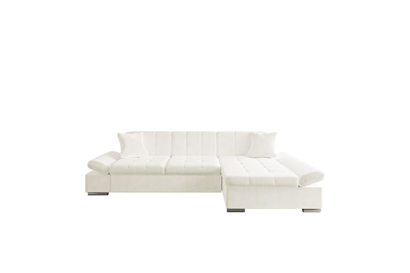 Djerra Sofa med Divan 3-seter - Hvit - Møbler - Sofaer - Sofa med sjeselong