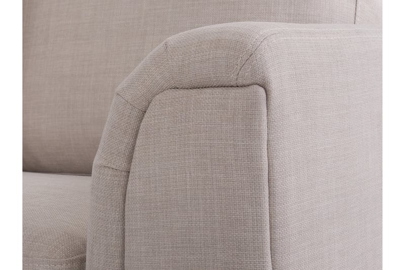 Dugard Hjørnesofa Høyre + Fotskammel - Beige - Møbler - Sofaer - Sofa med sjeselong