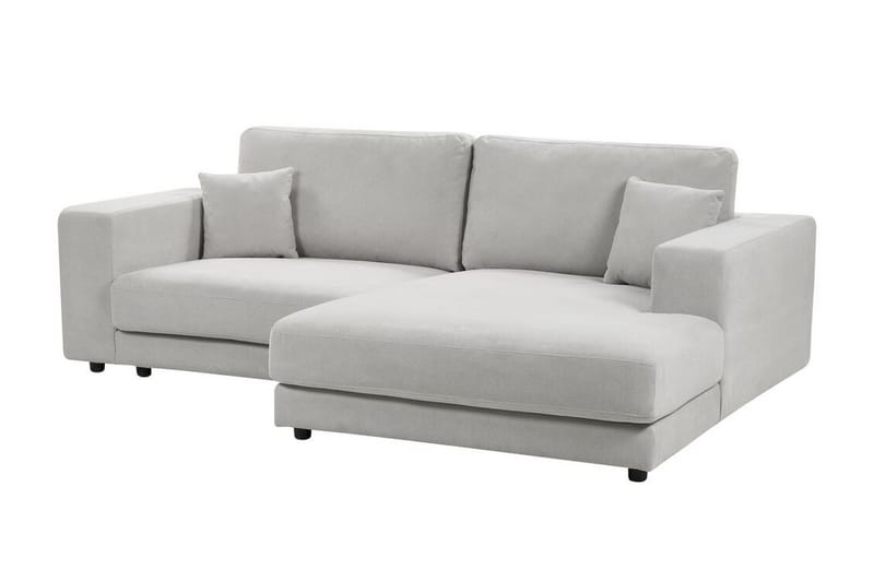 Ersi Sofa med Sjeselong 3-seter - Grå/Svart - Møbler - Sofaer - Sofa med sjeselong