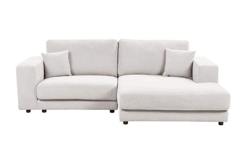 Ersi Sofa med Sjeselong 3-seter - Hvit/Svart - Møbler - Sofaer - Sofa med sjeselong