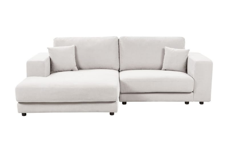 Ersi Sofa med Sjeselong 3-seter - Hvit/Svart - Møbler - Sofaer - Sofa med sjeselong