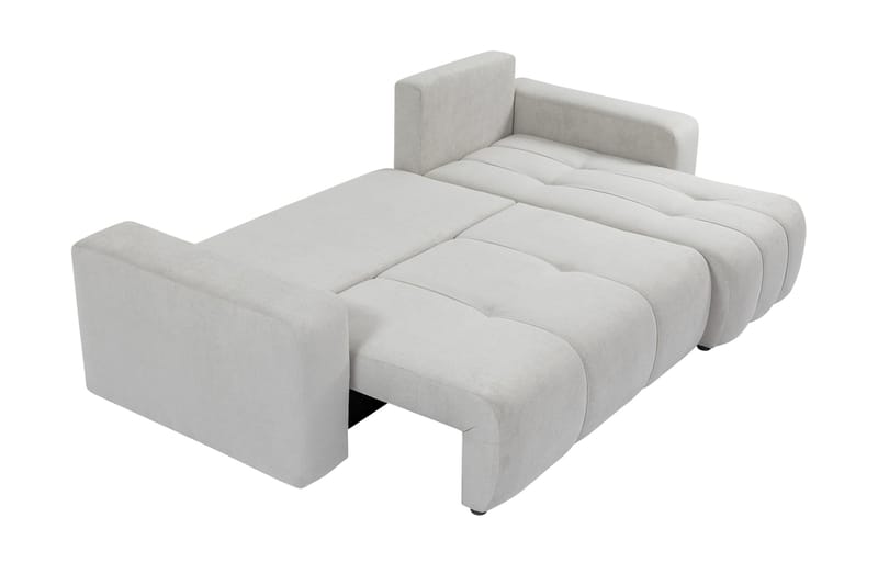 Flo Sofa med Divan 3-seter - Grå - Møbler - Sofaer - Sofa med sjeselong