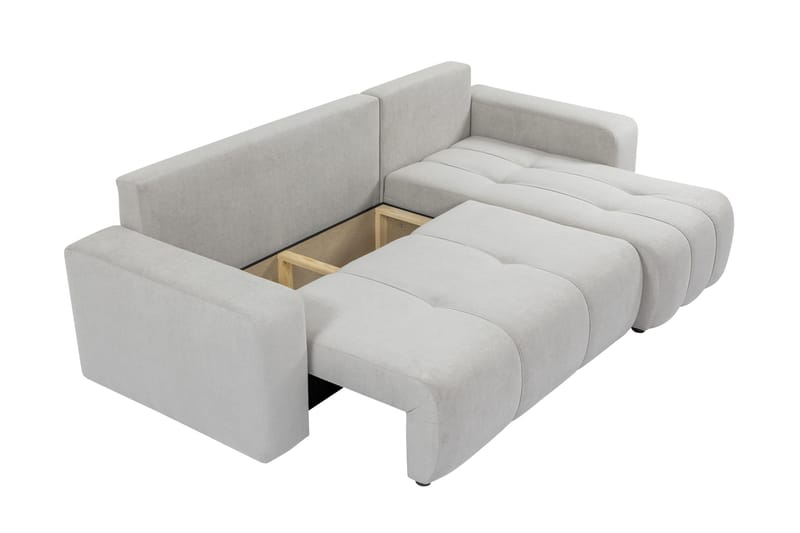 Flo Sofa med Divan 3-seter - Grå - Møbler - Sofaer - Sofa med sjeselong