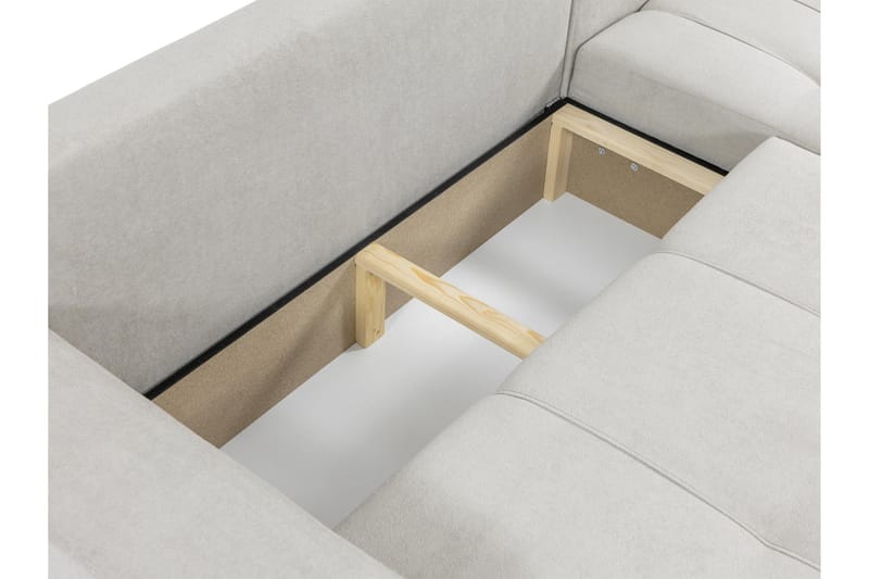 Flo Sofa med Divan 3-seter - Gul - Møbler - Sofaer - Sofa med sjeselong