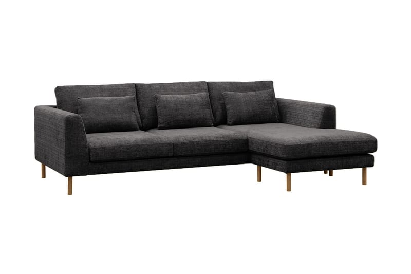 Florenz 3-seters Sofa med Divan Høyre - Grå - Møbler - Sofaer - Sofa med sjeselong