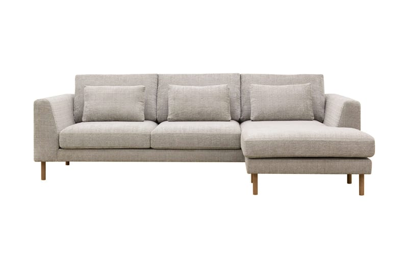 Florenz 3-seters Sofa med Divan Høyre - Grå/Beige - Møbler - Sofaer - Sofa med sjeselong