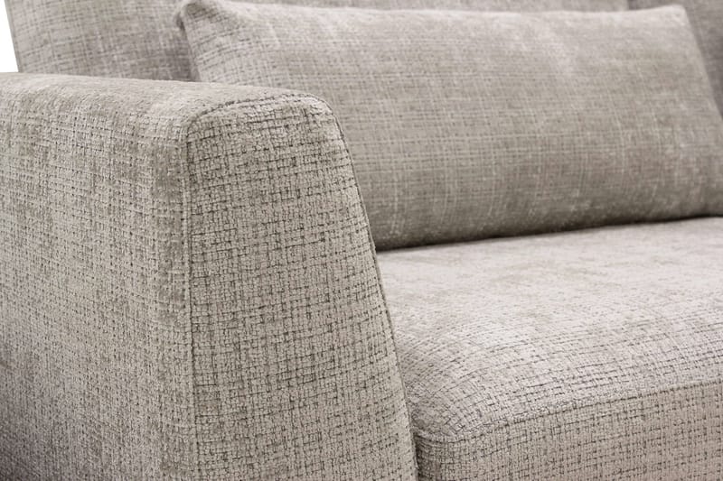 Florenz 3-seters Sofa med Divan Høyre - Grå/Beige - Møbler - Sofaer - Sofa med sjeselong