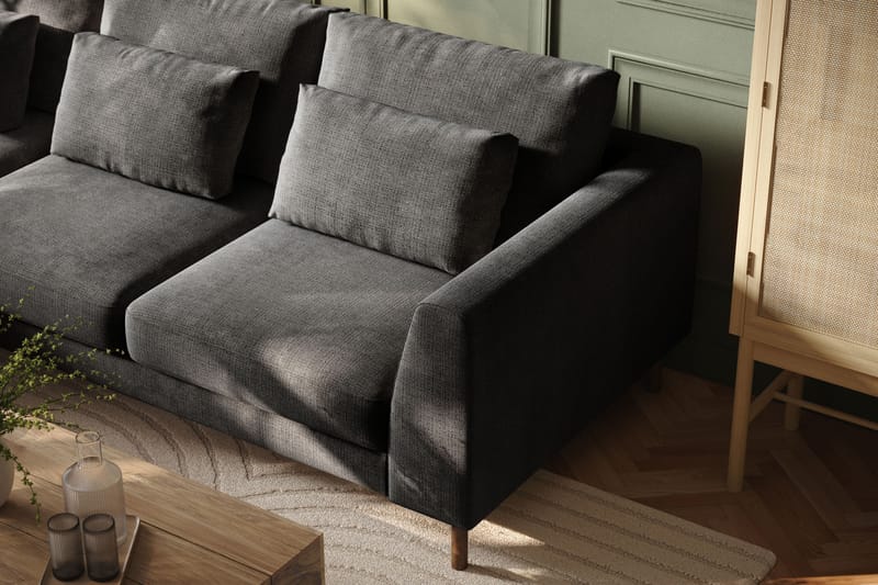 Florenz 3-seters Sofa med Divan Venstre - Grå - Møbler - Sofaer - Sofa med sjeselong